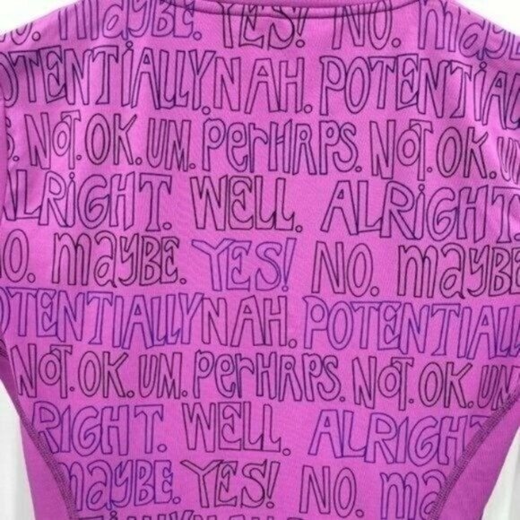 Title Nine Pink Graphic Inspiration Barbie 1/4 Zip XS Running Paradigm Pullover - Picture 5 of 11